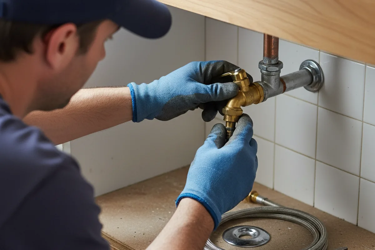 Shutoff valve and fitting work during Faucet and Fixture Repair in Los Molinos